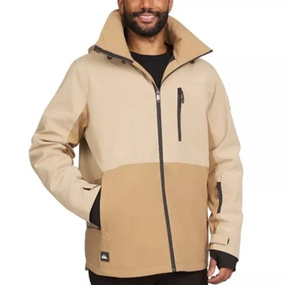 Quiksilver Tan Snow Jacket Size XL New with Tags